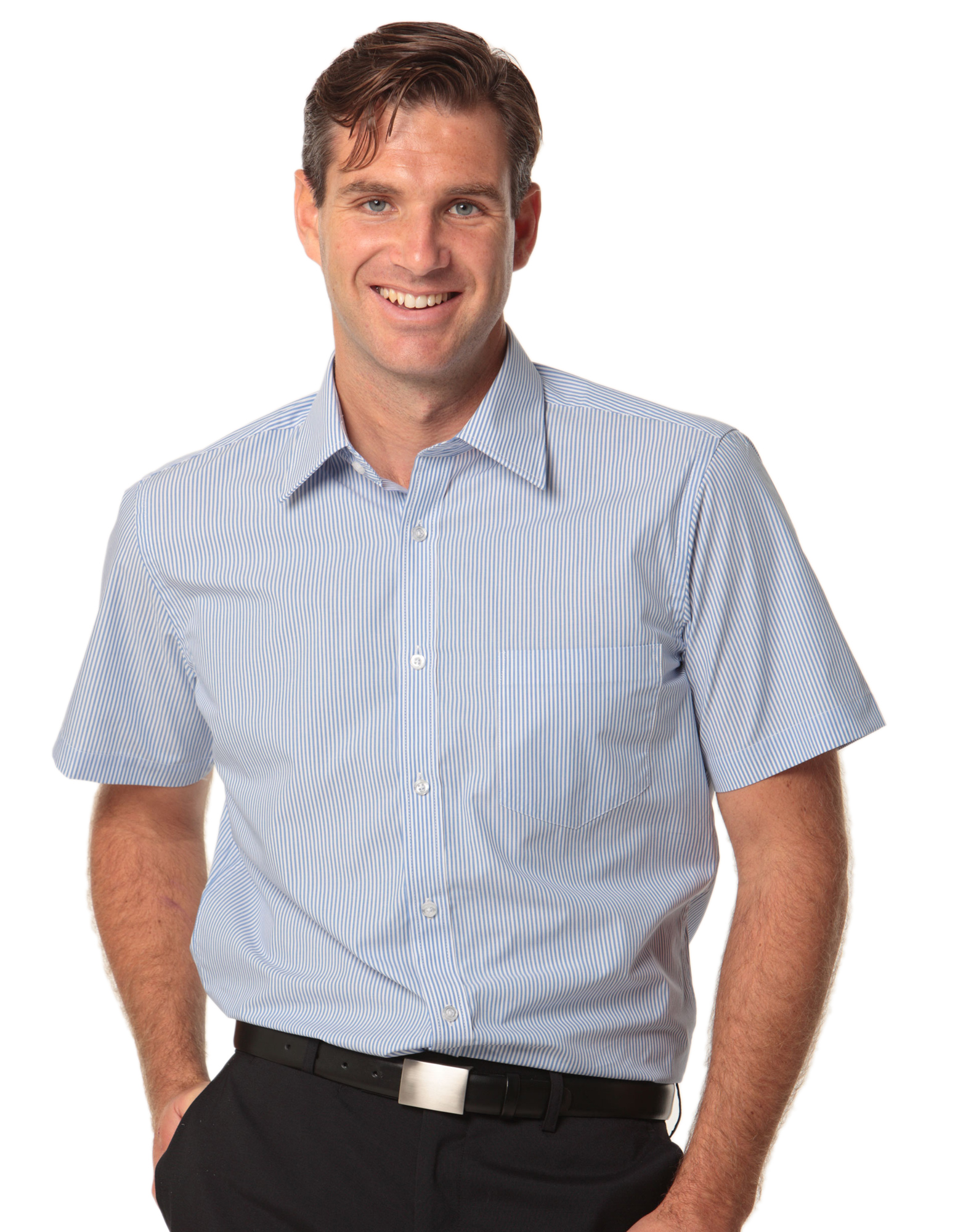 Men's Balance Stripe Short Sleeve Shirt M7231