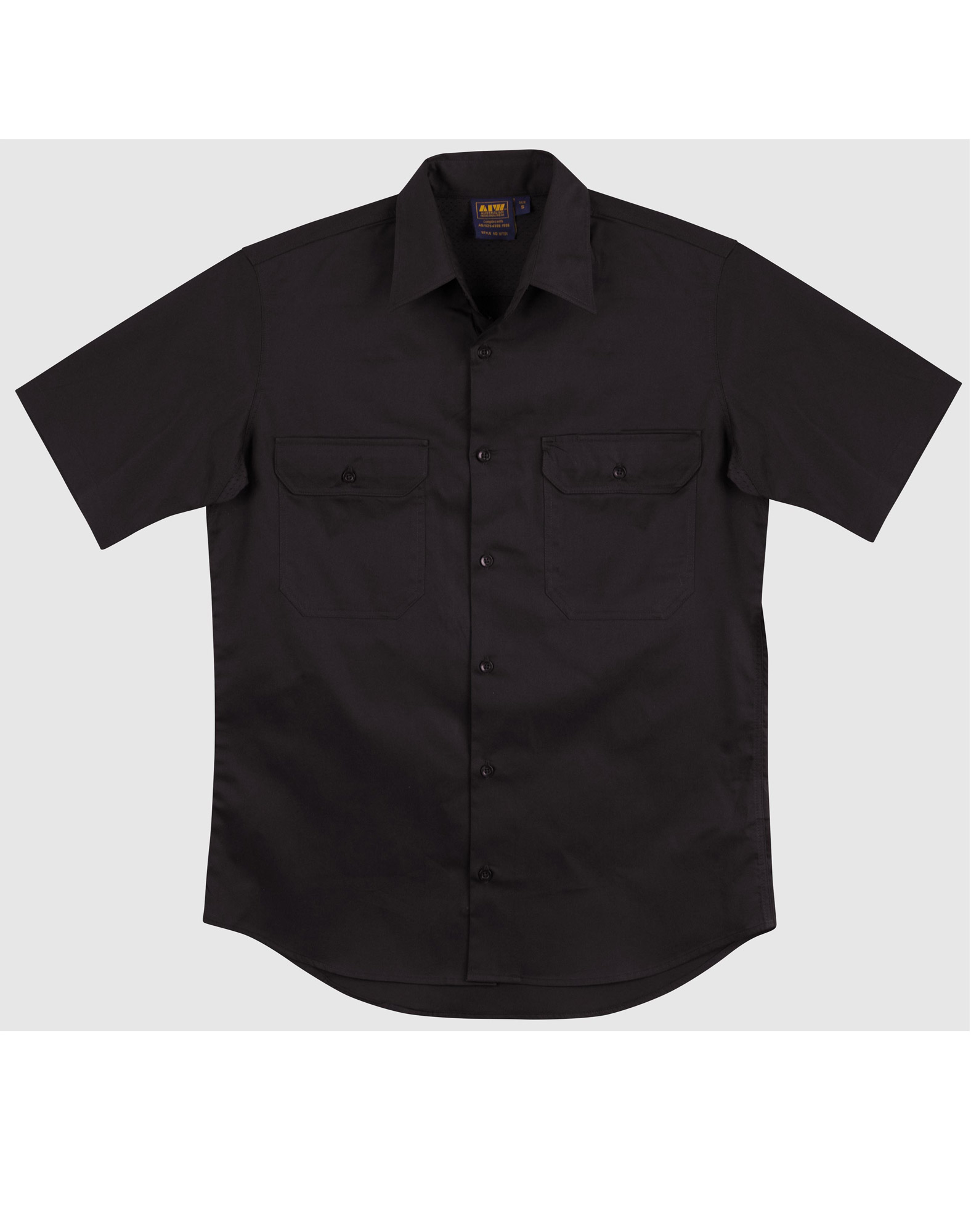 Cool-Breeze Cotton Vented Short Sleeve Work Shirt WT01
