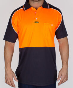 Visitec OrangeNavy AVPMS Aero Polo