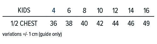 3311 size chart