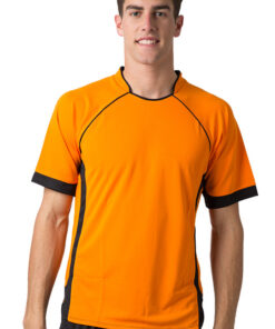 BeSeen Pique Knit T Shirt The Marlin Orange Black