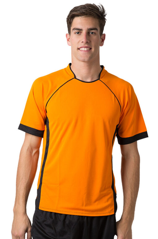 BeSeen Pique Knit T Shirt The Marlin Orange Black