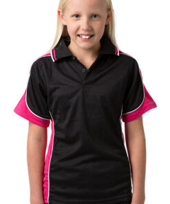 BeSeen micromesh polo BSP16K Black Hotpink White