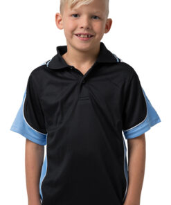 BeSeen micromesh polo BSP16K Black Oceanblue White