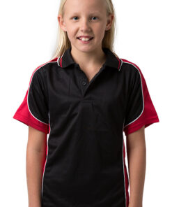 BeSeen micromesh polo BSP16K Black Red White