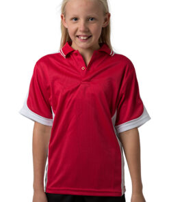 BeSeen micromesh polo BSP16K Red White White