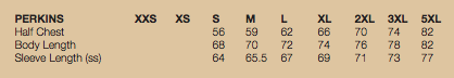 Perkins Sizes