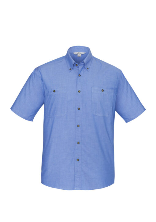 SH113 Chambray Mens SS front 7