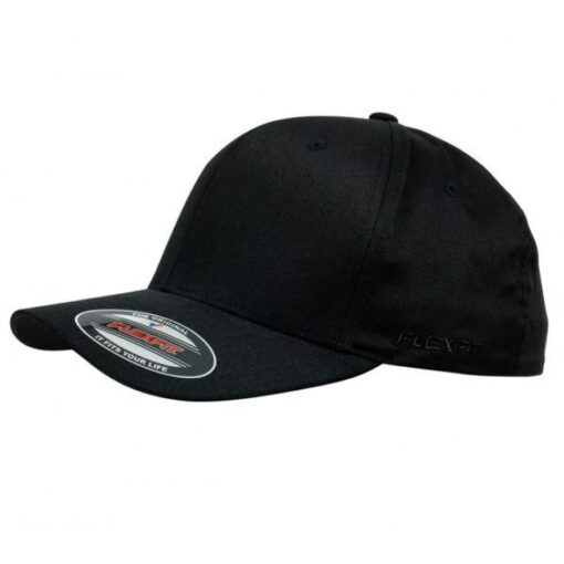 yupoong flex fit cap black black 6277