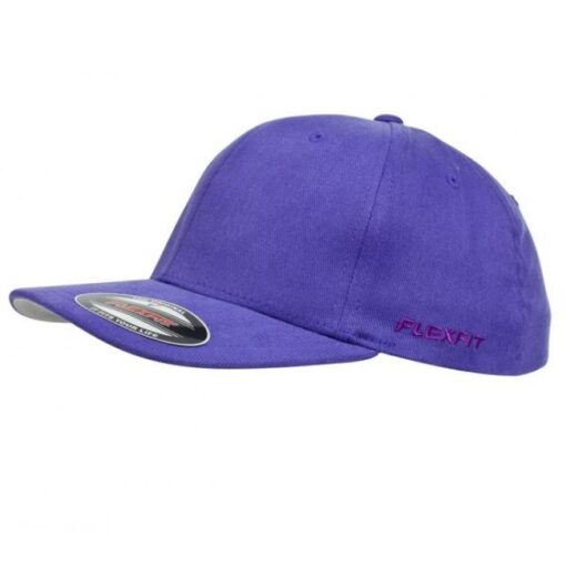 yupoong flex fit cap purple 6277