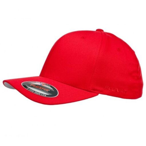 yupoong flex fit cap red 6277