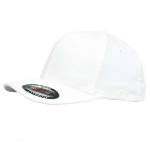 yupoong flex fit cap white 6277